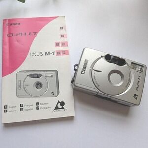 VTG Canon ELPH LT Point & Shoot Camera *Tested & Working* Vintage Film 90s